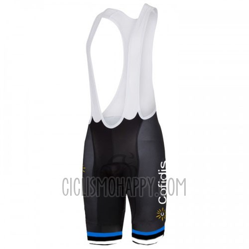 Cofidis Cycling Jersey Bib Short 2016 Short Sleeve Sky Blue and Black